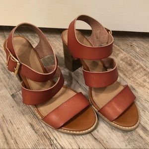 3” Camel Block Heels